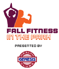 Fall Fitness in the Park Logo presented by Genesis Logo