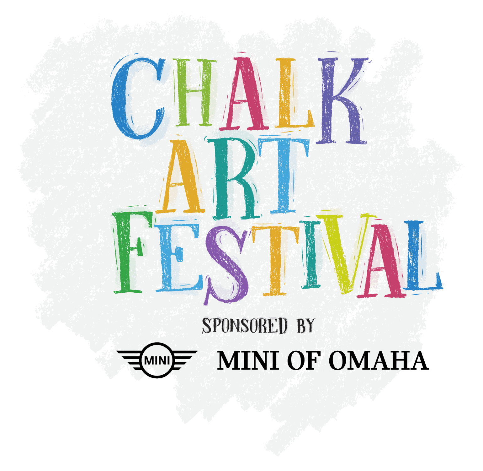 Chalk Art Festival logo, sponsored by Metronet
